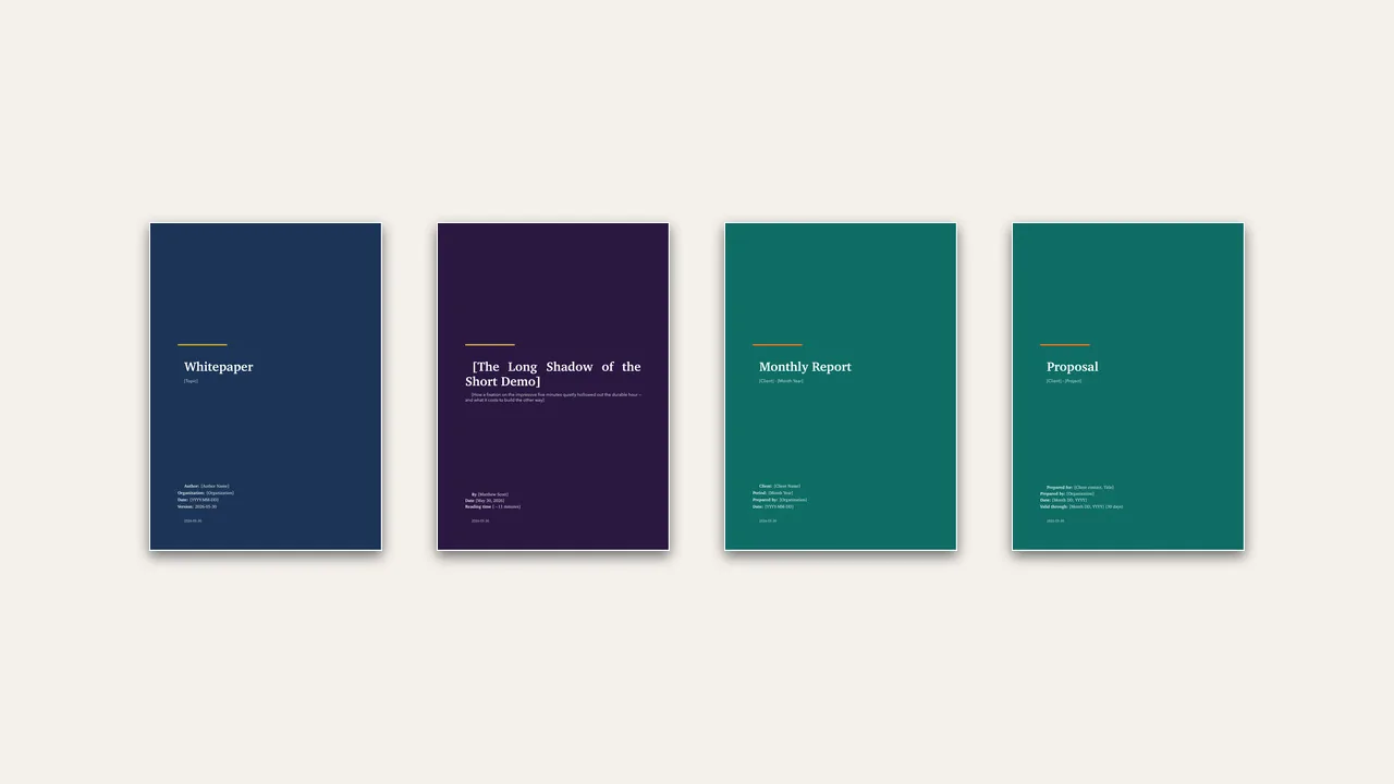The Lavos Document System cover