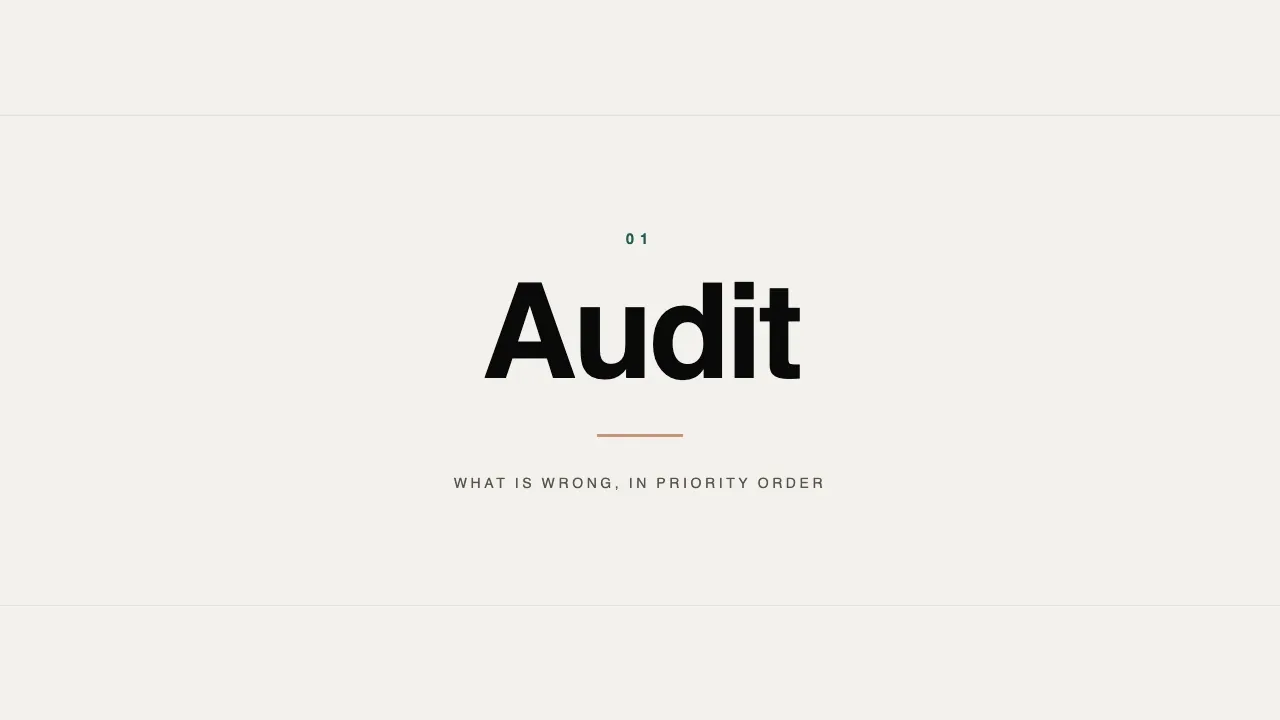 Audit cover